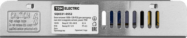 Блок питания для светодиодной ленты TDM SQ0331-0552