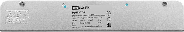 Блок питания для светодиодной ленты TDM SQ0331-0556