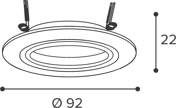 Точечный светильник Wolta WDL-GU5.3/01W-R