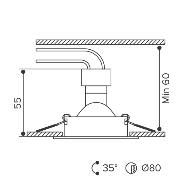 Точечный светильник Wolta WDL-GU5.3/01W-R