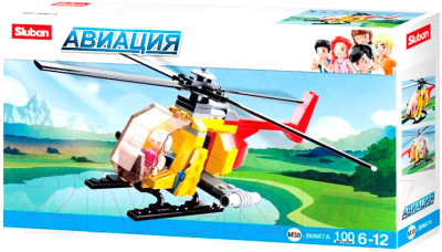 Конструктор Sluban Авиация. Вертолет Москит / M38-B0667A  - фото