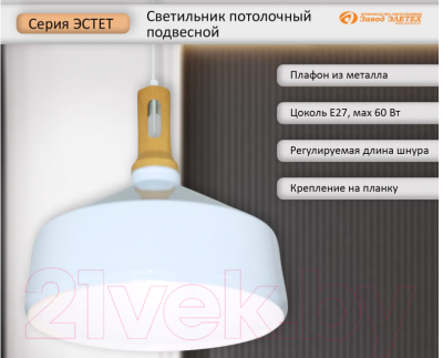 Потолочный светильник Элетех Эстет 9904 НСБ 01-60-196 / 1005405386