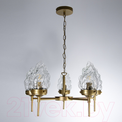 Люстра Элетех Фламенко 151 НПБ 01-5x40-101 / 1005405319 (золото)