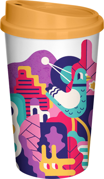Многоразовый стакан Phibo Городские фантазии / 435239416  - фото