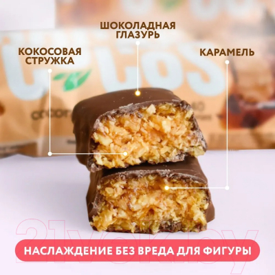 Набор протеиновых батончиков FitnesShock Карамельный кокос