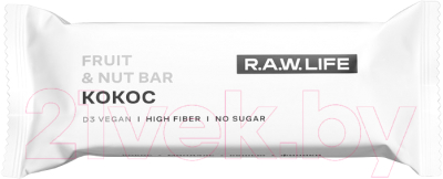 Энергетические батончики R.A.W. Life Кокос - фото