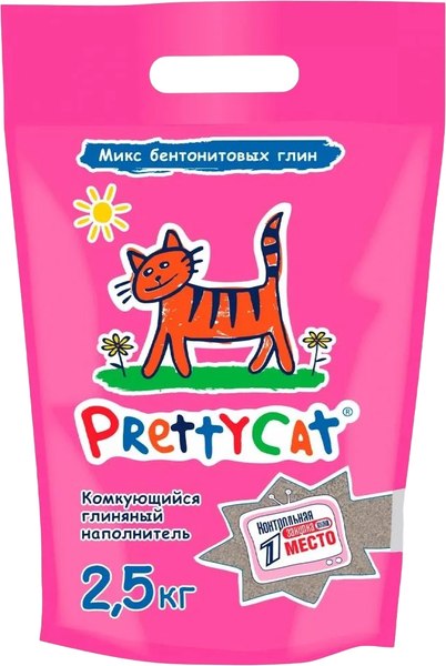 Наполнитель для туалета Prettycat Euro Mix комкующийся бентонитовый / 620703 - фото