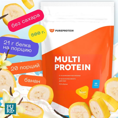 Протеин Pureprotein Мультикомпонентный Банан