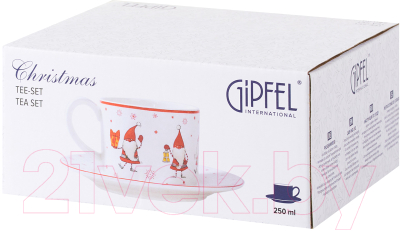 Чашка с блюдцем Gipfel Christmas 42938