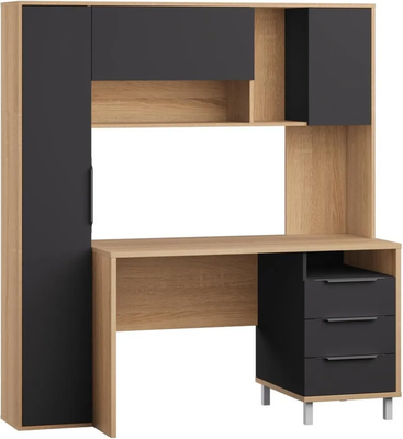Письменный стол Mobi Комфорт 12.95 N (дуб сонома/темно-серый U2601) - фото