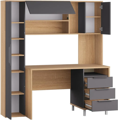 Письменный стол Mobi Комфорт 12.95 N (дуб сонома/темно-серый U2601)