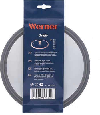 Крышка стеклянная Werner Grigio 51222