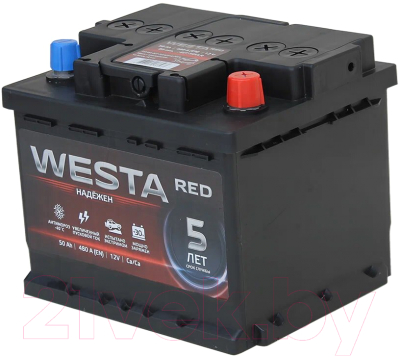 Автомобильный аккумулятор Westa 6СТ-50 VLR Euro П240063