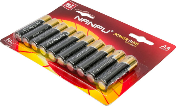 Комплект батареек Nanfu Щелочные AA