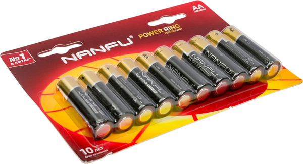 Комплект батареек Nanfu Щелочные AA