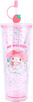 Многоразовый стакан Miniso Sanrio characters Strawberry collection 9289 - фото