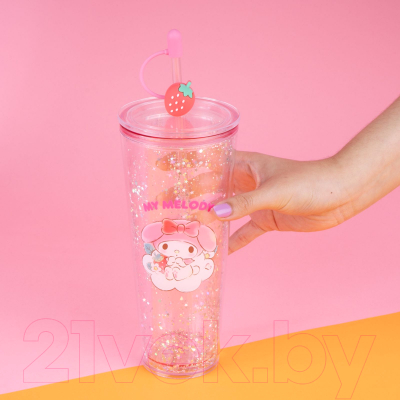Многоразовый стакан Miniso Sanrio characters Strawberry collection 9289