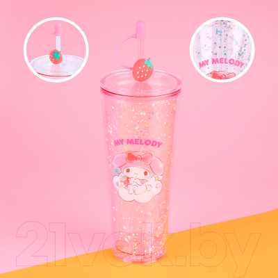 Многоразовый стакан Miniso Sanrio characters Strawberry collection 9289