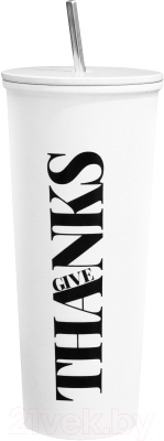 Многоразовый стакан Miniso Letters Series 9216 - фото