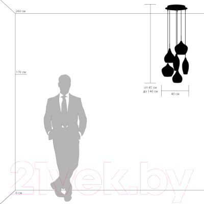 Люстра Lightstar Pentola 803060