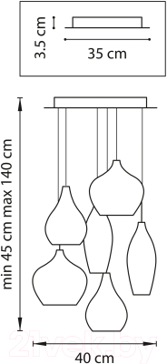 Люстра Lightstar Pentola 803060