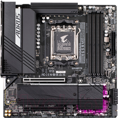 Материнская плата Gigabyte B650M Aorus Elite mATX - фото