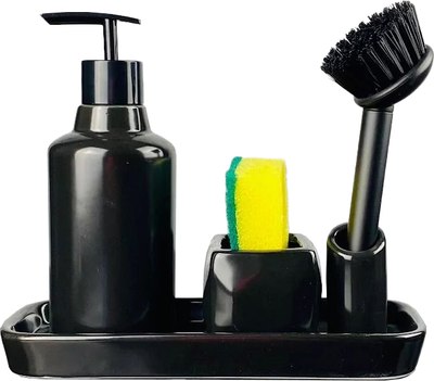 Дозатор моющего средства с подставкой для губки Lenardi 146-032 - фото