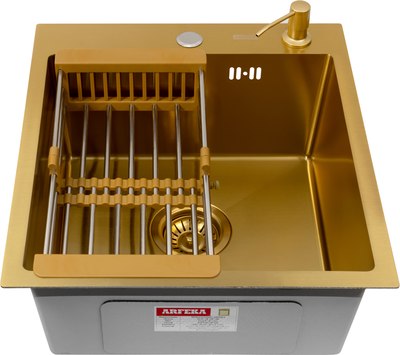 Мойка кухонная Arfeka Eco AR 45x50 + CL AR + DS AR