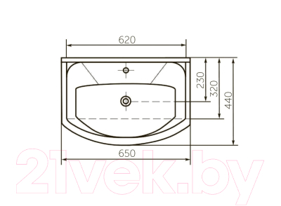 Тумба с умывальником Aqwella Rodos ROD01061