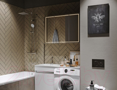 Шкаф с зеркалом для ванной Aqwella Simplex / SLX0412