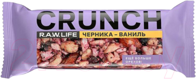 Набор протеиновых батончиков R.A.W. Life Crunch Черника-Ваниль - фото