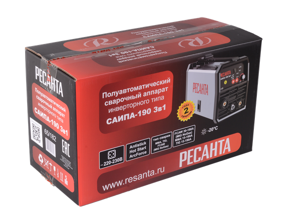 Полуавтомат сварочный Ресанта САИПА-190 MIG/MAG 65/182