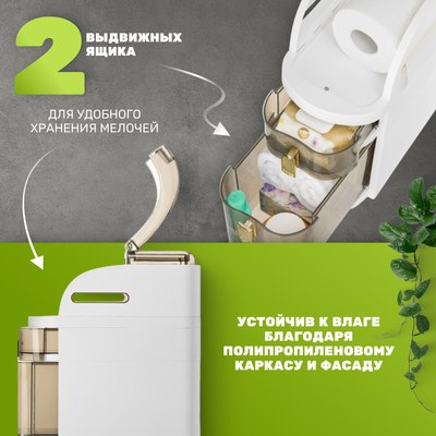 Шкаф-органайзер для ванной Saniteco TPP1001-3