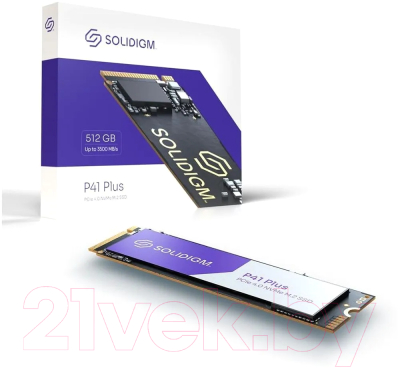 SSD диск Solidigm P41 Plus 512GB (SSDPFKNU512GZX1)