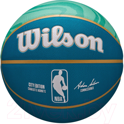 Баскетбольный мяч Wilson 2023 Nba Team City Collector Char Hor / WZ4024104XB7 - фото