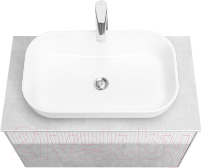 Тумба под умывальник Акватон Марбл Слэйт 80 / 1A276201MH4C0 (белый матовый)