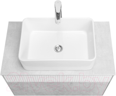 Тумба под умывальник Акватон Марбл Слэйт 80 / 1A276201MH4C0 (белый матовый)