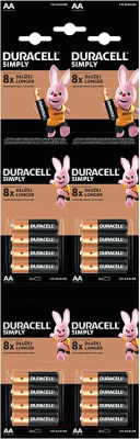 Комплект батареек Duracell LR6 - фото