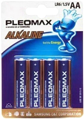 Комплект батареек Pleomax LR6 BL-4 - фото