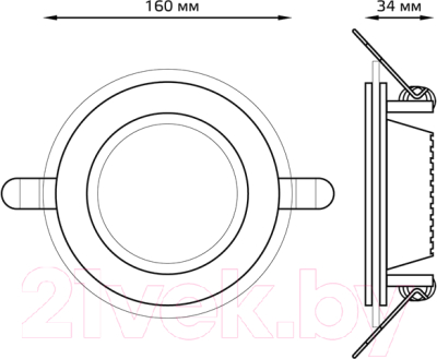 Точечный светильник Gauss 947111112