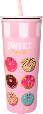 Многоразовый стакан Miniso Happy Foods Collection Donut 5352 - фото