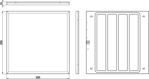 Панель светодиодная ЭРА SPO-1-40-5K-M / Б0063028
