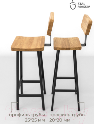 Стул барный Stal-Massiv HALLS-MS78