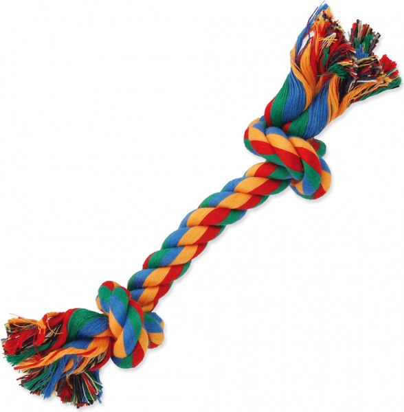 Игрушка для собак Dog Fantasy Узел из хлопка цветной / 124-10113 - фото