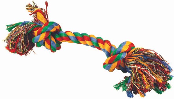 Игрушка для собак Dog Fantasy Узел из хлопка цветной / 124-10113