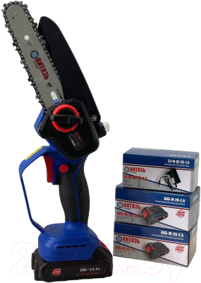 Пила цепная аккумуляторная ВИТЯЗЬ ПЦ-А-220-6 / 18032002-2 (с 2-мя АКБ и ЗУ)