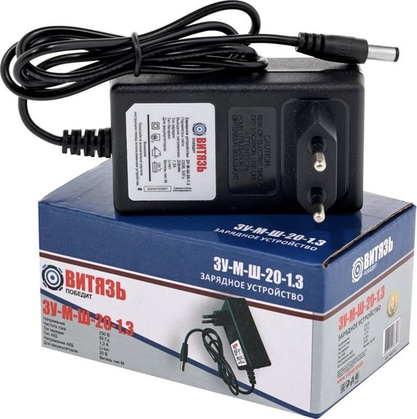 Пила цепная аккумуляторная ВИТЯЗЬ ПЦ-А-220-6 / 18032002-2 (с 2-мя АКБ и ЗУ)