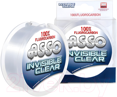 Леска флюорокарбоновая Asso Invisible Clear 100% Fluorocarbon 0.11мм