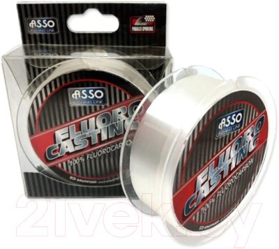 Леска флюорокарбоновая Asso Fluorocasting 100% Fluorocarbon 0.25мм - фото