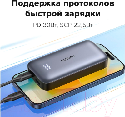 Портативное зарядное устройство Ugreen PB502 10000mAh / 25185